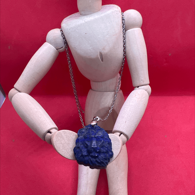 Pendentif tête de Lion Lapis Lazuli